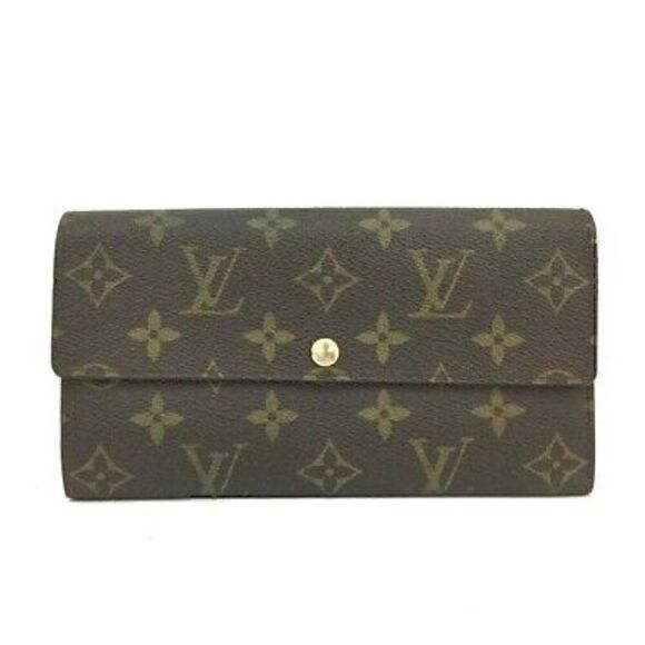 Louis Vuitton Monogram Portefeiulle Sarah Long Bifold Wallet Brown/2BA4312 - Picture 1 of 7